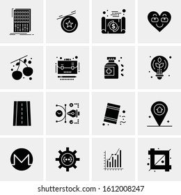 16 Business Universal Icons Vector. Creative Icon Illustration to use in web and Mobile Related project.