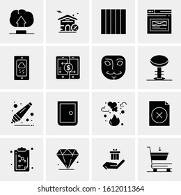 16 Business Universal Icons Vector. Creative Icon Illustration to use in web and Mobile Related project.