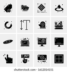 16 Business Universal Icons Vector. Creative Icon Illustration to use in web and Mobile Related project.