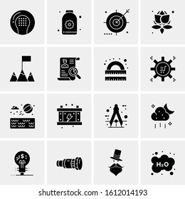 16 Business Universal Icons Vector. Creative Icon Illustration to use in web and Mobile Related project.