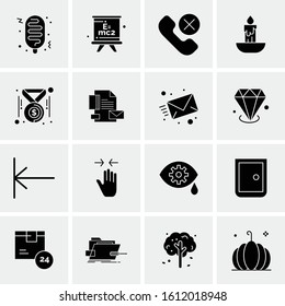 16 Business Universal Icons Vector. Creative Icon Illustration to use in web and Mobile Related project.