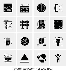 16 Business Universal Icons Vector. Creative Icon Illustration to use in web and Mobile Related project.