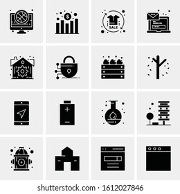 16 Business Universal Icons Vector. Creative Icon Illustration to use in web and Mobile Related project.