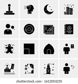 16 Business Universal Icons Vector. Creative Icon Illustration to use in web and Mobile Related project.