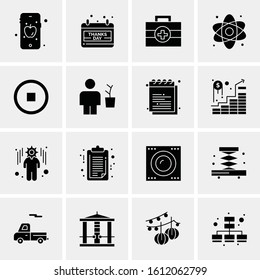 16 Business Universal Icons Vector. Creative Icon Illustration to use in web and Mobile Related project.