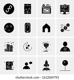 16 Business Universal Icons Vector. Creative Icon Illustration to use in web and Mobile Related project.