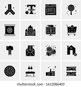 16 Business Universal Icons Vector. Creative Icon Illustration to use in web and Mobile Related project.