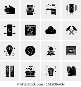 16 Business Universal Icons Vector. Creative Icon Illustration to use in web and Mobile Related project.
