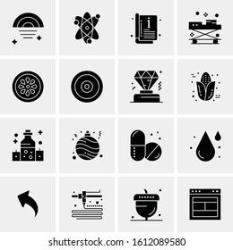 16 Business Universal Icons Vector. Creative Icon Illustration to use in web and Mobile Related project.