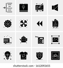 16 Business Universal Icons Vector. Creative Icon Illustration to use in web and Mobile Related project.