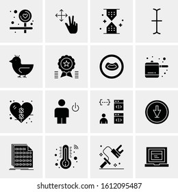 16 Business Universal Icons Vector. Creative Icon Illustration to use in web and Mobile Related project.