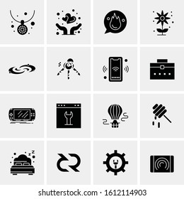 16 Business Universal Icons Vector. Creative Icon Illustration to use in web and Mobile Related project.