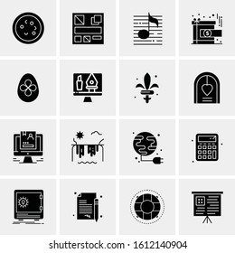 16 Business Universal Icons Vector. Creative Icon Illustration to use in web and Mobile Related project.