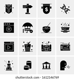 16 Business Universal Icons Vector. Creative Icon Illustration to use in web and Mobile Related project.
