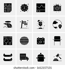 16 Business Universal Icons Vector. Creative Icon Illustration to use in web and Mobile Related project.
