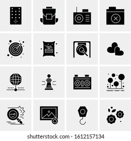16 Business Universal Icons Vector. Creative Icon Illustration to use in web and Mobile Related project.