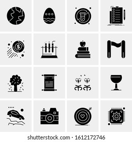16 Business Universal Icons Vector. Creative Icon Illustration to use in web and Mobile Related project.