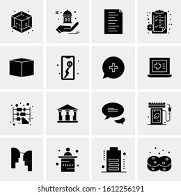 16 Business Universal Icons Vector. Creative Icon Illustration to use in web and Mobile Related project.