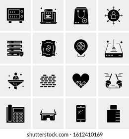 16 Business Universal Icons Vector. Creative Icon Illustration to use in web and Mobile Related project.