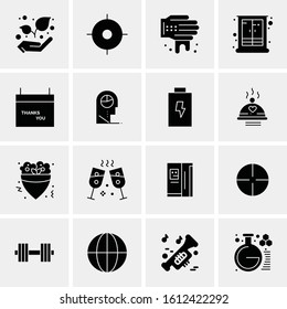 16 Business Universal Icons Vector. Creative Icon Illustration to use in web and Mobile Related project.