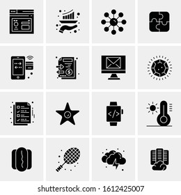16 Business Universal Icons Vector. Creative Icon Illustration to use in web and Mobile Related project.