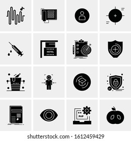 16 Business Universal Icons Vector. Creative Icon Illustration to use in web and Mobile Related project.
