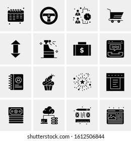 16 Business Universal Icons Vector. Creative Icon Illustration to use in web and Mobile Related project.