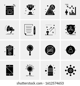 16 Business Universal Icons Vector. Creative Icon Illustration to use in web and Mobile Related project.