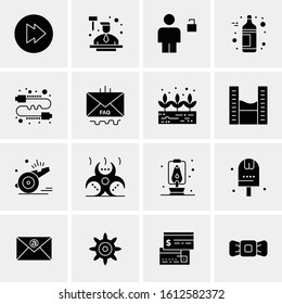 16 Business Universal Icons Vector. Creative Icon Illustration to use in web and Mobile Related project.