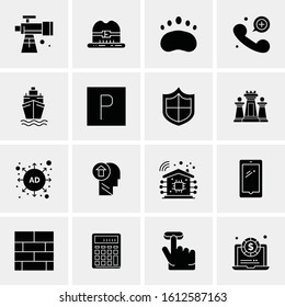 16 Business Universal Icons Vector. Creative Icon Illustration to use in web and Mobile Related project.