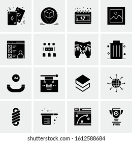 16 Business Universal Icons Vector. Creative Icon Illustration to use in web and Mobile Related project.