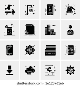 16 Business Universal Icons Vector. Creative Icon Illustration to use in web and Mobile Related project.