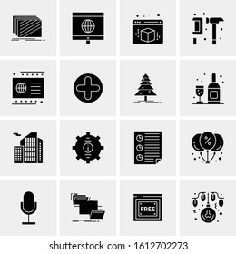 16 Business Universal Icons Vector. Creative Icon Illustration to use in web and Mobile Related project.