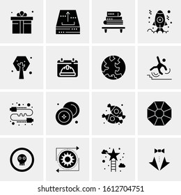16 Business Universal Icons Vector. Creative Icon Illustration to use in web and Mobile Related project.