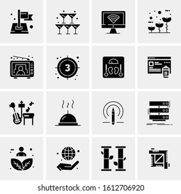 16 Business Universal Icons Vector. Creative Icon Illustration to use in web and Mobile Related project.