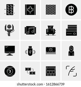 16 Business Universal Icons Vector. Creative Icon Illustration to use in web and Mobile Related project.