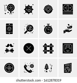 16 Business Universal Icons Vector. Creative Icon Illustration to use in web and Mobile Related project.