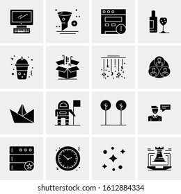 16 Business Universal Icons Vector. Creative Icon Illustration to use in web and Mobile Related project.