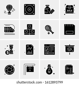 16 Business Universal Icons Vector. Creative Icon Illustration to use in web and Mobile Related project.