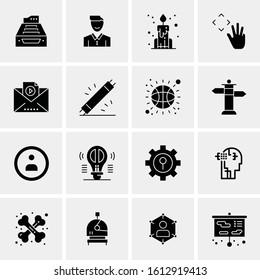 16 Business Universal Icons Vector. Creative Icon Illustration to use in web and Mobile Related project.
