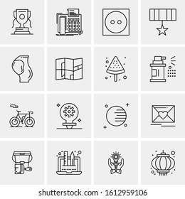 16 Business Universal Icons Vector. Creative Icon Illustration to use in web and Mobile Related project.