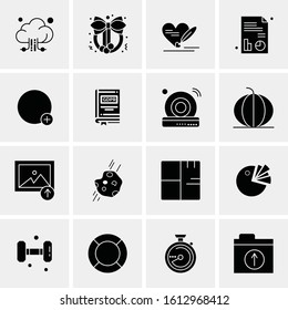 16 Business Universal Icons Vector. Creative Icon Illustration to use in web and Mobile Related project.