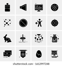 16 Business Universal Icons Vector. Creative Icon Illustration to use in web and Mobile Related project.