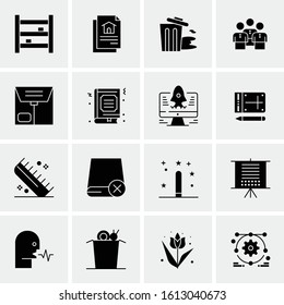 16 Business Universal Icons Vector. Creative Icon Illustration to use in web and Mobile Related project.