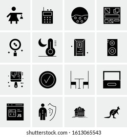 16 Business Universal Icons Vector. Creative Icon Illustration to use in web and Mobile Related project.