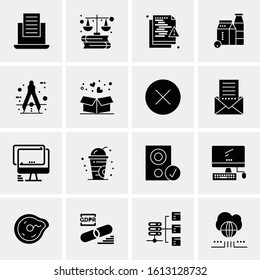 16 Business Universal Icons Vector. Creative Icon Illustration to use in web and Mobile Related project.