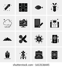 16 Business Universal Icons Vector. Creative Icon Illustration to use in web and Mobile Related project.