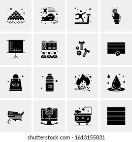 16 Business Universal Icons Vector. Creative Icon Illustration to use in web and Mobile Related project.