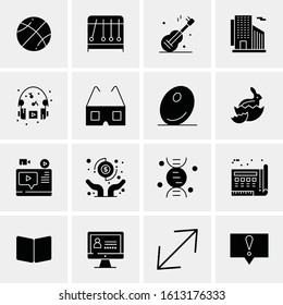 16 Business Universal Icons Vector. Creative Icon Illustration to use in web and Mobile Related project.