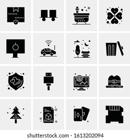 16 Business Universal Icons Vector. Creative Icon Illustration to use in web and Mobile Related project.